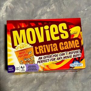 Brand new never used Movies trivia game